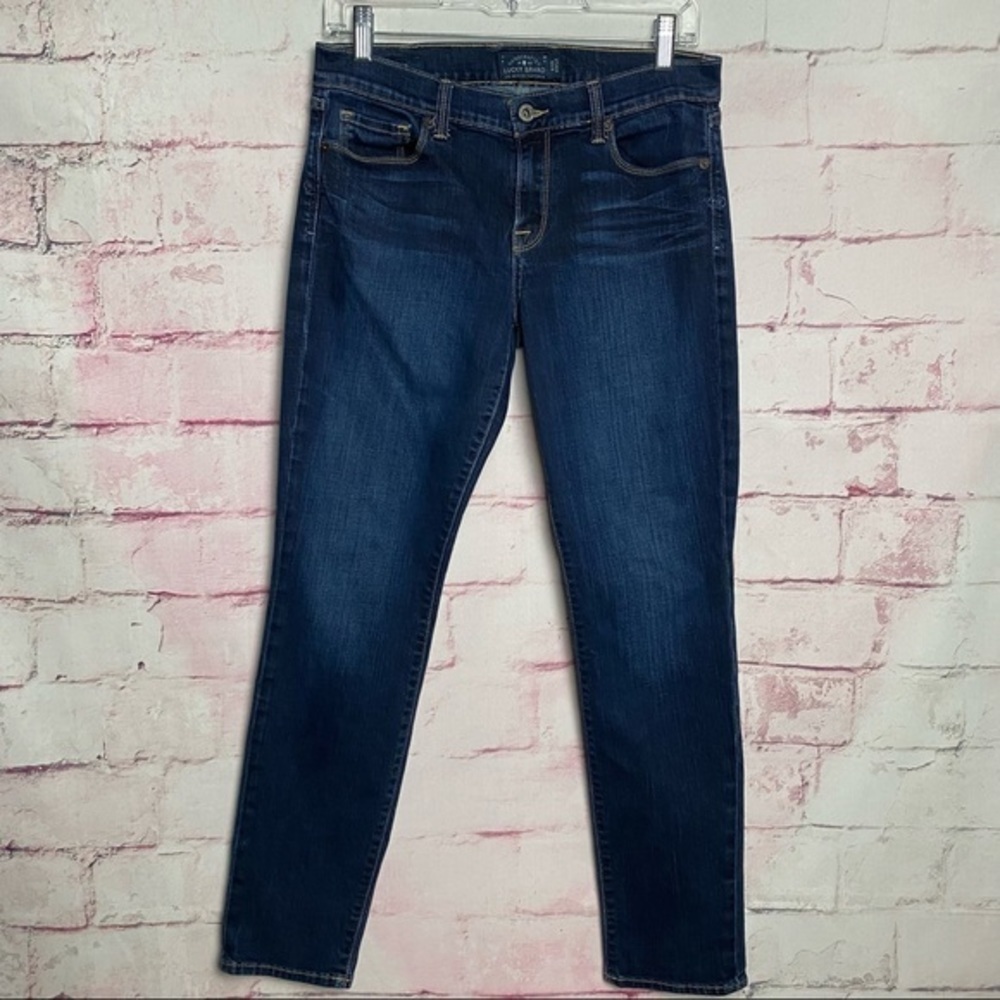 LUCKY BRAND Dark Blue Super Skinny Ankle Jeans - Picture 9 of 9